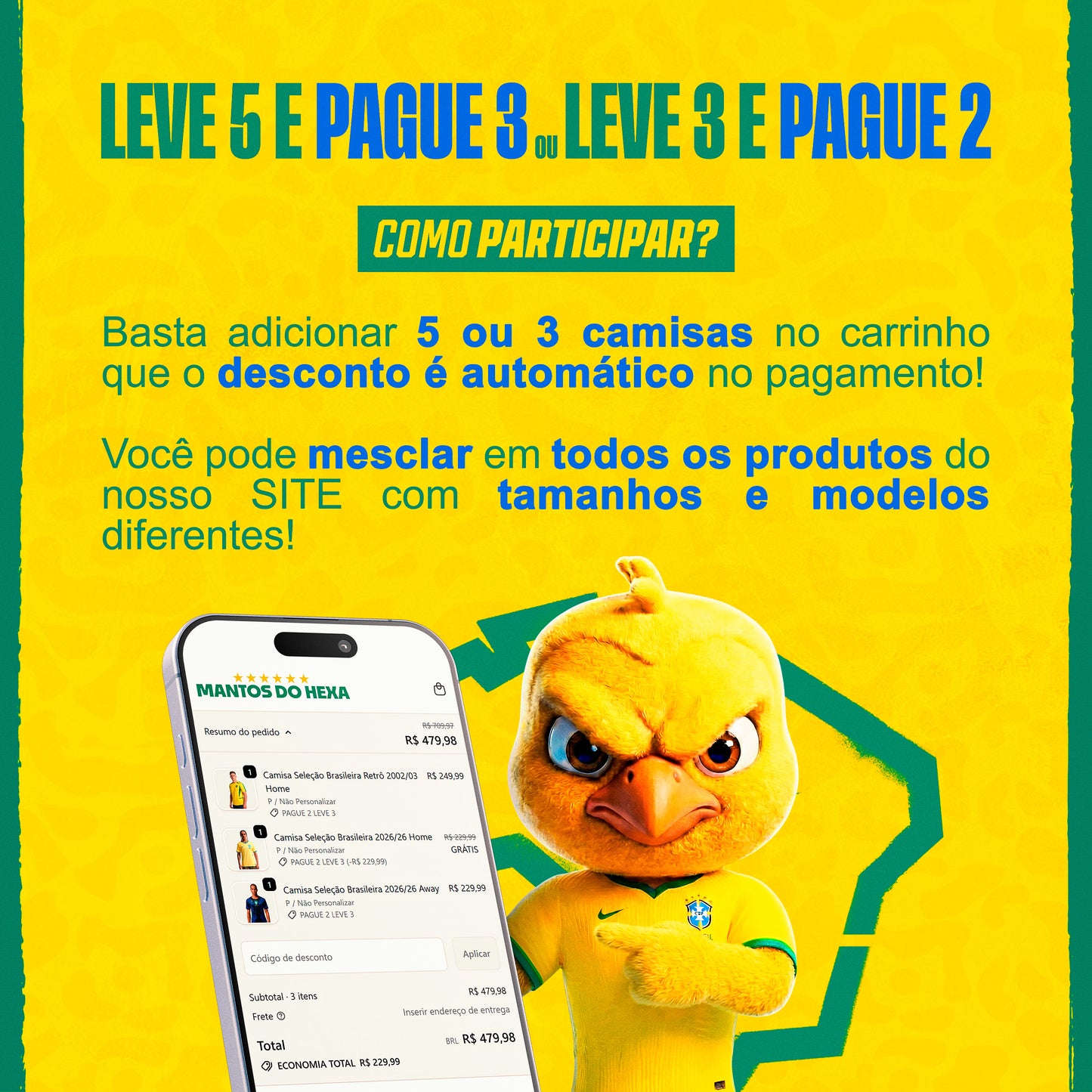 Camisa Feminina Seleção Brasileira 2022/23 Home