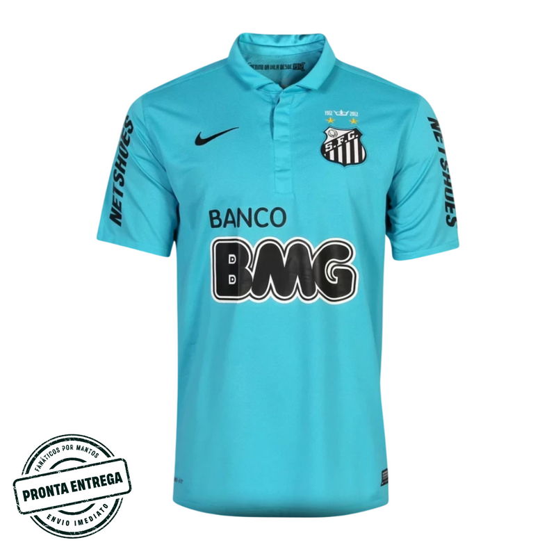 [P.E] Camisa Santos Retrô 2011/12 Azul Neymar JR 11 (GG)