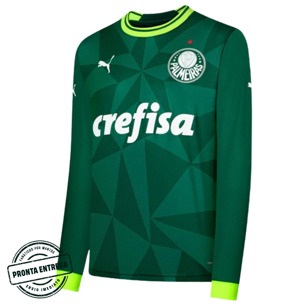 [P.E] Camisa Palmeiras Manga Longa Home 2023/24 (G)