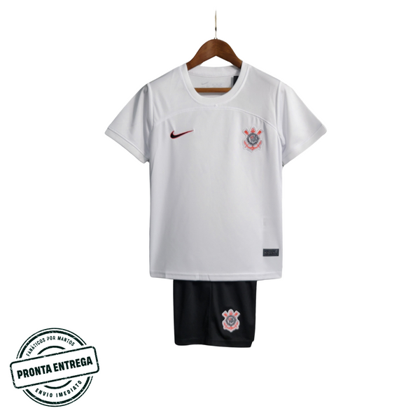 [P.E] Kit Infantil Corinthians Home 2023/24 (16)