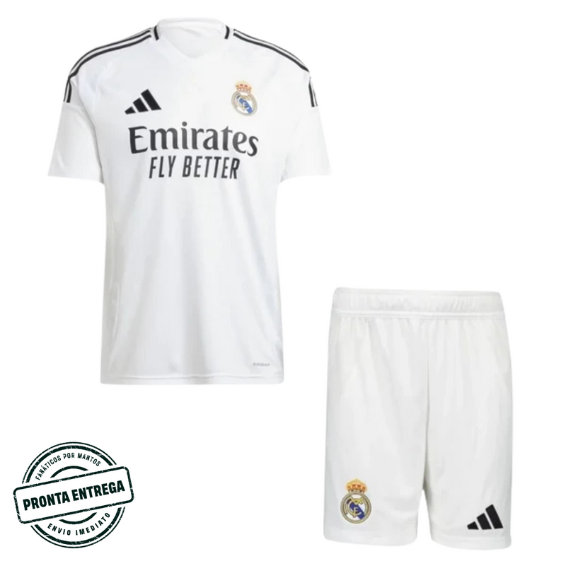 [P.E] Kit Infantil Real Madrid 2024/25 Home (22)